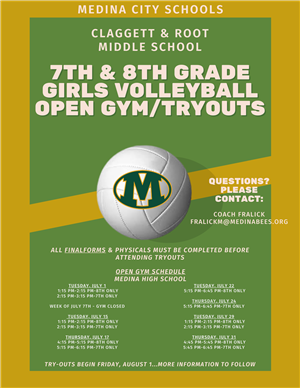 MS Girls Volleyball Open Gym
